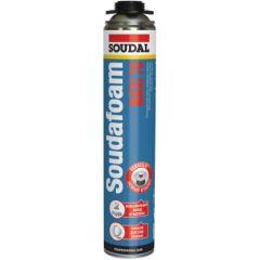 Пена монтажная Soudal (Соудал) Soudafoam Maxi 70 пистолетная светло-желтая (выход 70 л) 870 мл