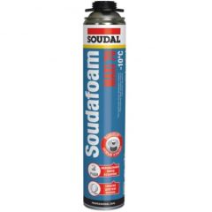 Пена монтажная Soudal (Соудал) Soudafoam Maxi 70 пистолетная зимняя светло-желтая (выход 70 л) 870 мл