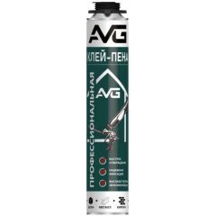 Клей-пена монтажная AVG (АВГ) профессиональная всесезонная (выход 60 л) 750 мл