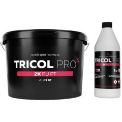 Клей для паркета TRI (Три) Tricol (Трикол) двухкомпонентный Pro 2k PU PT A+B (8+1) 9 кг
