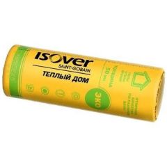 Теплоизоляция Isover (Изовер) Теплый дом Твин рулон 8200х1220х50 мм, 2 шт (10 кг/м3; 1 м3; 20.008 м2)