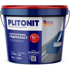 Гидроизоляция Plitonit (Плитонит) Гидроэласт 14 кг