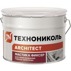 Мастика битумная Технониколь (Tehnonikol) Architect 23 для приклеивания гибкой черепицы Фиксер 12 кг