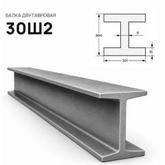 Балка стальная двутавровая ММК (MMK) №30 Ш2 (м.п.)