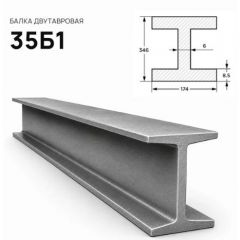 Балка стальная двутавровая ММК (MMK) №35 Б1 (м.п.)