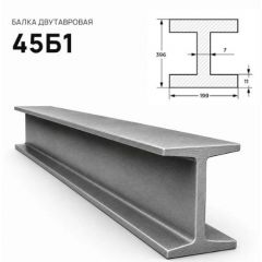 Балка стальная двутавровая ММК (MMK) №45 Б1 (м.п.)