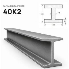 Балка стальная двутавровая ММК (MMK) №40 К2 (м.п.)