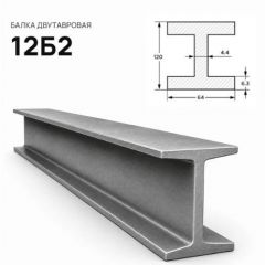 Балка стальная двутавровая ММК (MMK) №12 Б2 (м.п.)