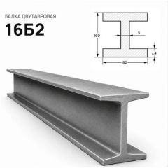 Балка стальная двутавровая ММК (MMK) №16 Б2 (м.п.)
