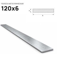 Полоса стальная горячекатаная Северсталь (Severstal) 120х6 мм (м.п.)
