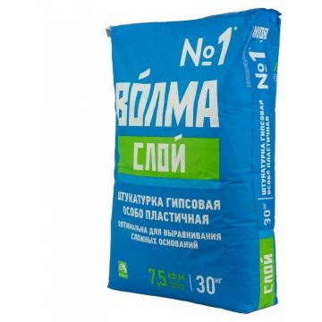 Штукатурка гипсовая Волма Слой Особо пластичная 30 кг