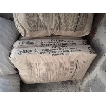 Штукатурка гипсовая Jetbau ручного и машинного нанесения Белая 30 кг