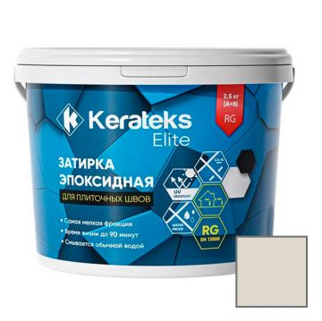 Затирка эпоксидная двухкомпонентная Kerateks (Кератекс) Elite № 91 Кремовый 2,5 кг