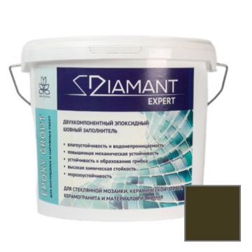 Затирка эпоксидная Диамант (Diamant) Expert двухкомпонентная № 028 графит 5 кг