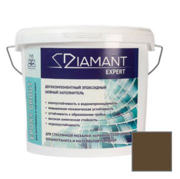 Затирка эпоксидная Диамант (Diamant) Expert двухкомпонентная № 037 каштан 5 кг
