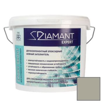 Затирка эпоксидная Диамант (Diamant) Expert двухкомпонентная № 006 агатово-серый 5 кг