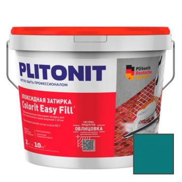 Затирка Plitonit (Плитонит) Colorit Easy Fill 3-компонентная эпоксидная аквамариновый 2 кг