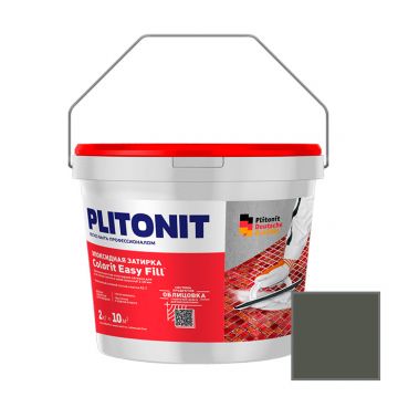 Затирка Plitonit (Плитонит) Colorit Easy Fill 3-компонентная эпоксидная темно-серый 2 кг