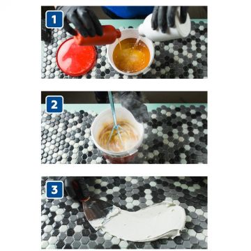 Затирка Plitonit (Плитонит) Colorit Easy Fill 3-компонентная эпоксидная титановый 2 кг