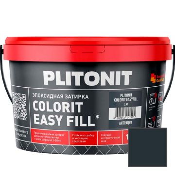 Затирка Plitonit (Плитонит) Colorit Easy Fill 3-компонентная эпоксидная антрацит 1 кг
