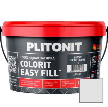 Затирка Plitonit (Плитонит) Colorit Easy Fill 3-компонентная эпоксидная белая 1 кг