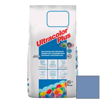 Затирка цементная Mapei (Мапей) Ultracolor Plus №168 Лазурный 2 кг