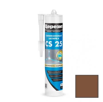 Затирка силиконовая Ceresit (Церезит) CS 25 темно-коричневая № 58 0,28 л