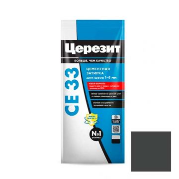Затирка цементная Ceresit (Церезит) CE 33 Super Графит №16 2 кг