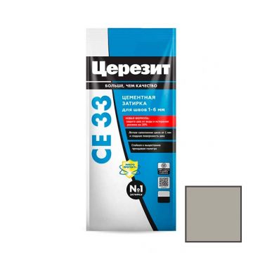 Затирка цементная Ceresit (Церезит) CE 33 Super серая № 07 5 кг