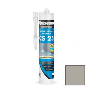 Затирка силиконовая Ceresit (Церезит) CS 25 серая № 07 0,28 л