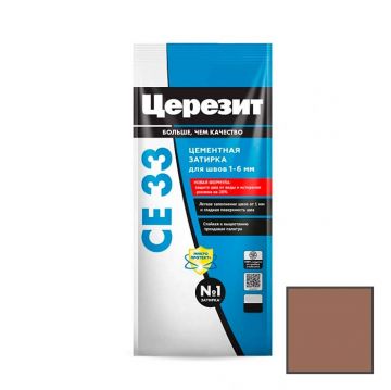Затирка цементная Ceresit (Церезит) CE 33 Super Какао №52 2 кг