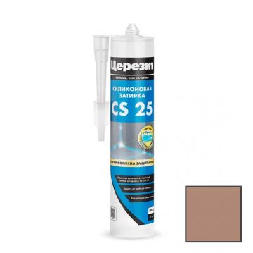 Затирка силиконовая Ceresit (Церезит) CS 25 Светло-коричневая № 55 0,28 л