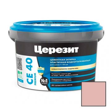 Затирка цементная эластичная Ceresit (Церезит) CE 40 Premium Фламинго № 33 2 кг