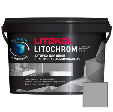 Затирка цементная Litokol Litochrom Luxury Evo LLE.105 серебристо-серая 2 кг
