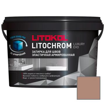 Затирка цементная Litokol Litochrom Luxury Evo LLE.235 коричневая 2 кг