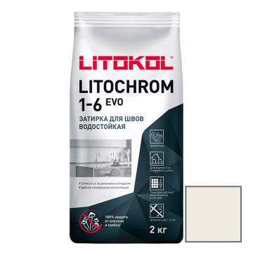 Затирка цементная Litokol Litochrom 1-6 Evo LE.205 жасмин 2 кг