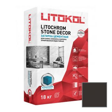 Затирка цементная Litokol Litochrom Stone Decor SD.420 Графит 18 кг