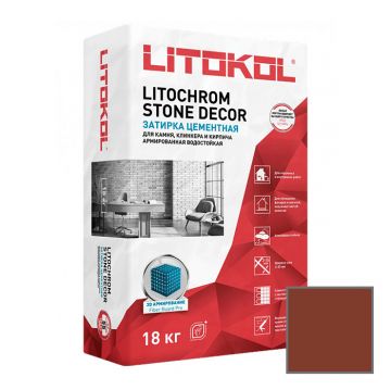 Затирка цементная Litokol Litochrom Stone Decor SD.440 Красный кирпич 18 кг