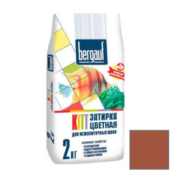Затирка для межплиточных швов Bergauf (Бергауф) Kitt Коричневый 2 кг