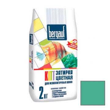 Затирка для межплиточных швов Bergauf (Бергауф) Kitt Светло-зеленый 2 кг
