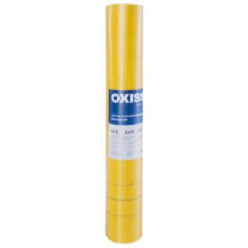 Сетка фасадная Oxiss 5х5 мм 145 г/м2 1х50 м желтая (50 м2)