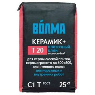Клей для плитки Волма Керамик Плюс 25 кг