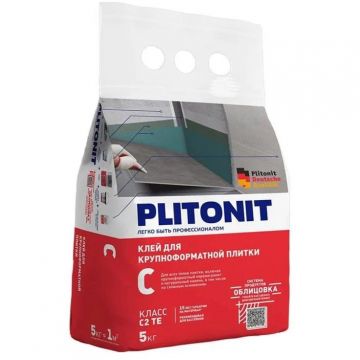 Клей для плитки по сложным основаниям Plitonit (Плитонит) С (класс С2ТЕ) 5 кг