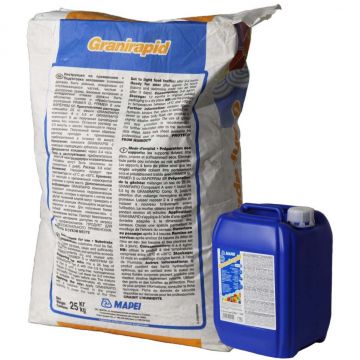 Клей для плитки Mapei Granirapid компонент А серый 25,5 кг