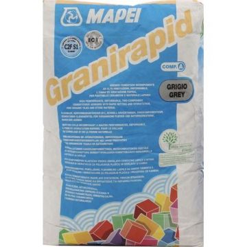 Клей для плитки Mapei Granirapid компонент А серый 25,5 кг