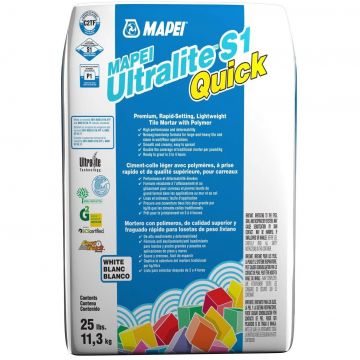 Клей для плитки Mapei Ultralite S1 Quick белый 15 кг