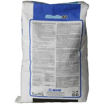 Клей для плитки Mapei Ultralite S2 белый 15 кг