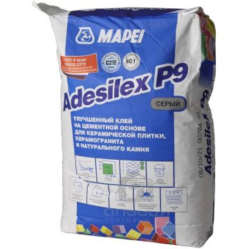 Клей для плитки Mapei Adesilex P9 серый 25 кг
