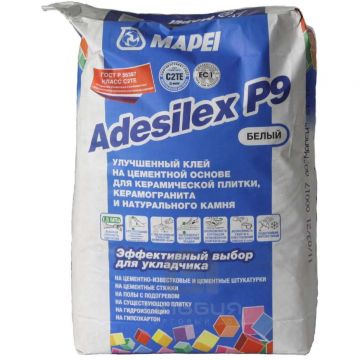 Клей для плитки Mapei Adesilex P9 белый 25 кг