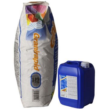Клей для плитки Mapei Granirapid двухкомпонентный серый 30,5 кг